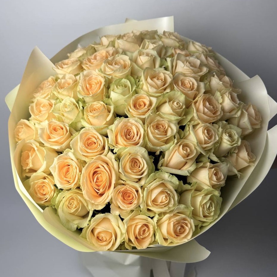 Букет троянд Піч Аваланч 51 шт (70см) image