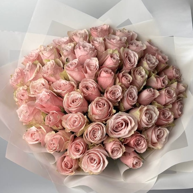 Букет троянд Пінк Атена 51 шт image