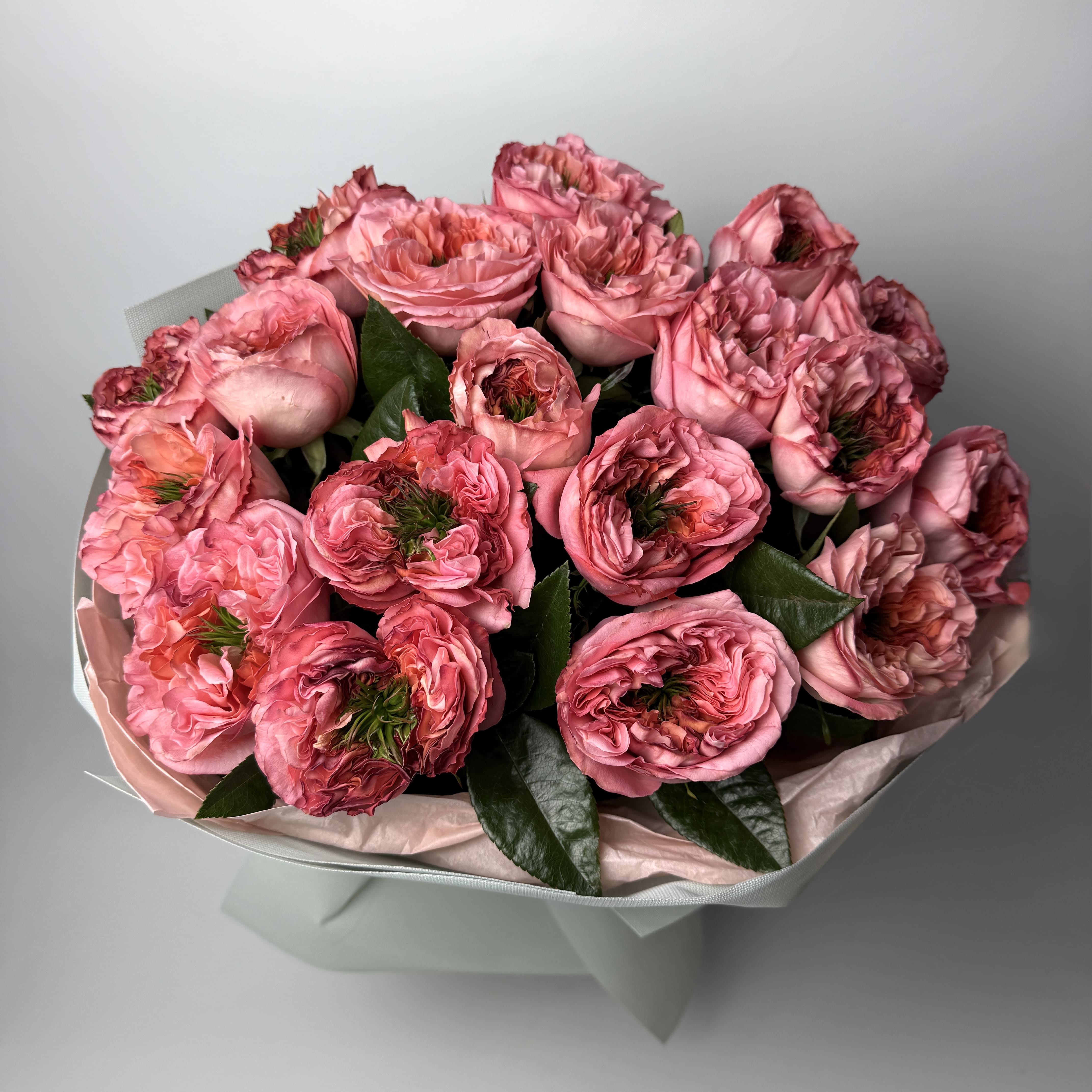 Букет троянд Мандарин Експрешн 19 шт: Імпортна троянда (Рожевий) - 19.