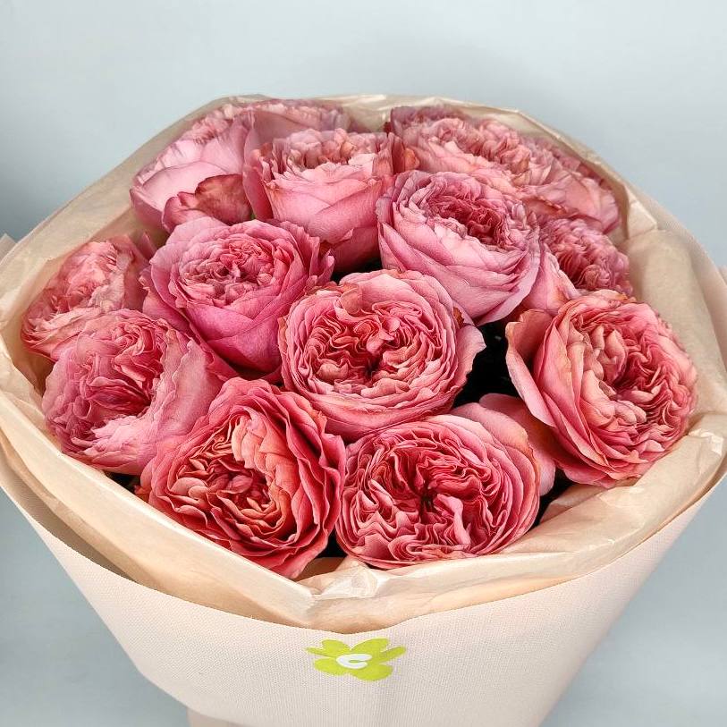 Букет троянд Кенді Експрешн 15 шт: Імпортна троянда (Рожевий) - 15.