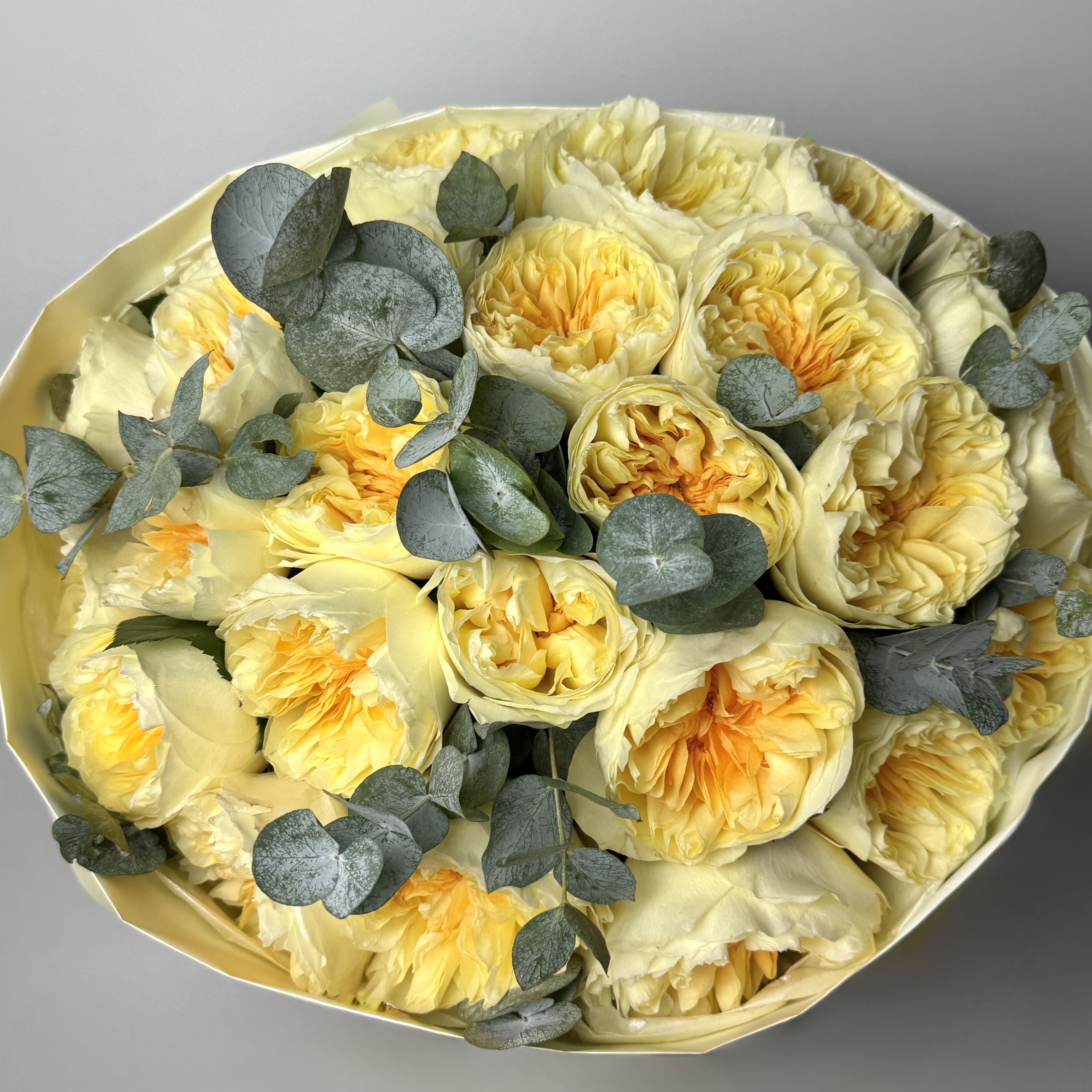 Букет троянд Антоніо Гарден 25 шт: Імпортна троянда (Жовтий) - 25.