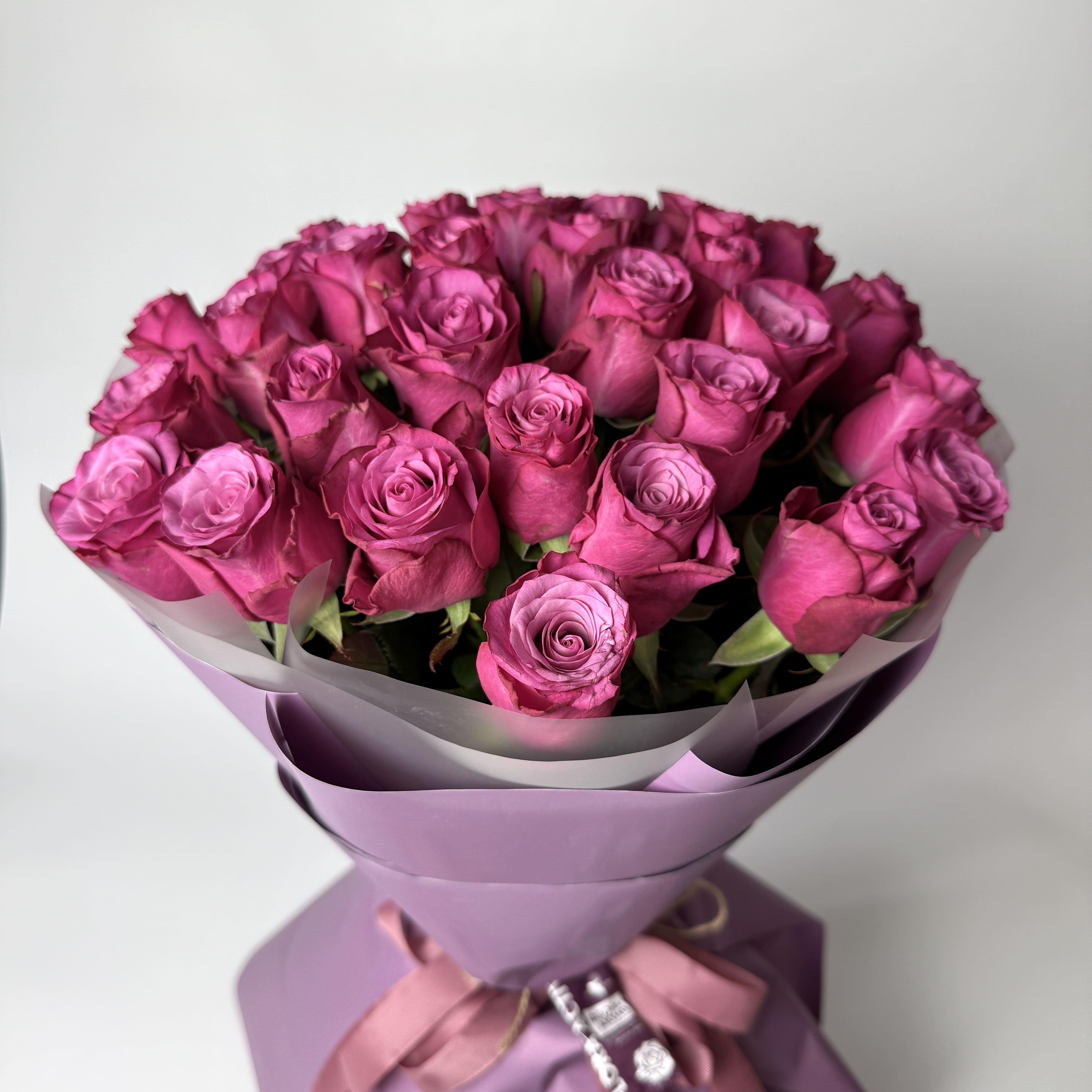 Букет троянд Принц Персії 25 шт (70см): Троянди (Фіолетовий) - 25.