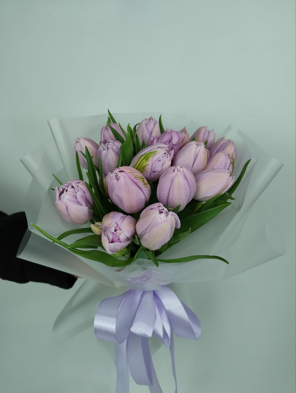 Букет тюльпанів фіолетовий 17шт image