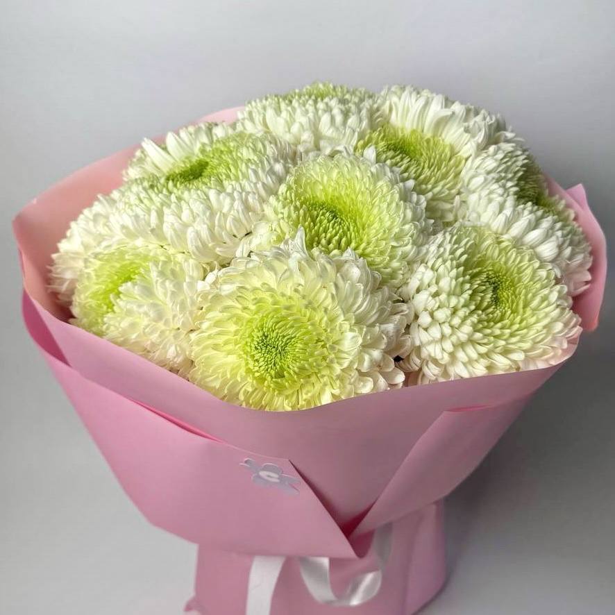 Букет білих хризантем 11шт image