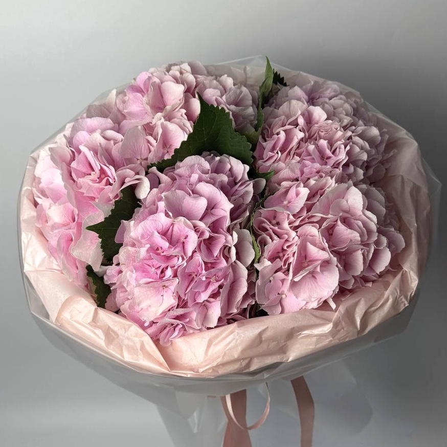 Букет Гортензій 5 шт: Гортензія (Рожевий) - 4.