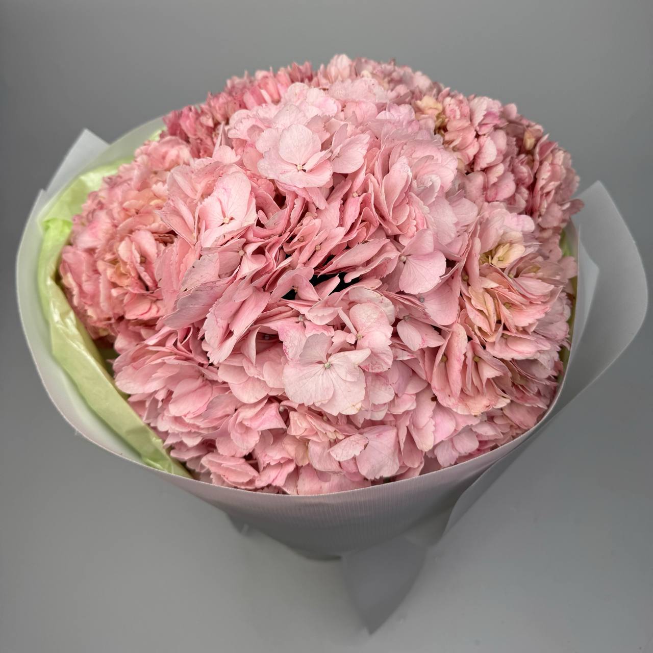 Букет рожевих гортензій 7 шт image