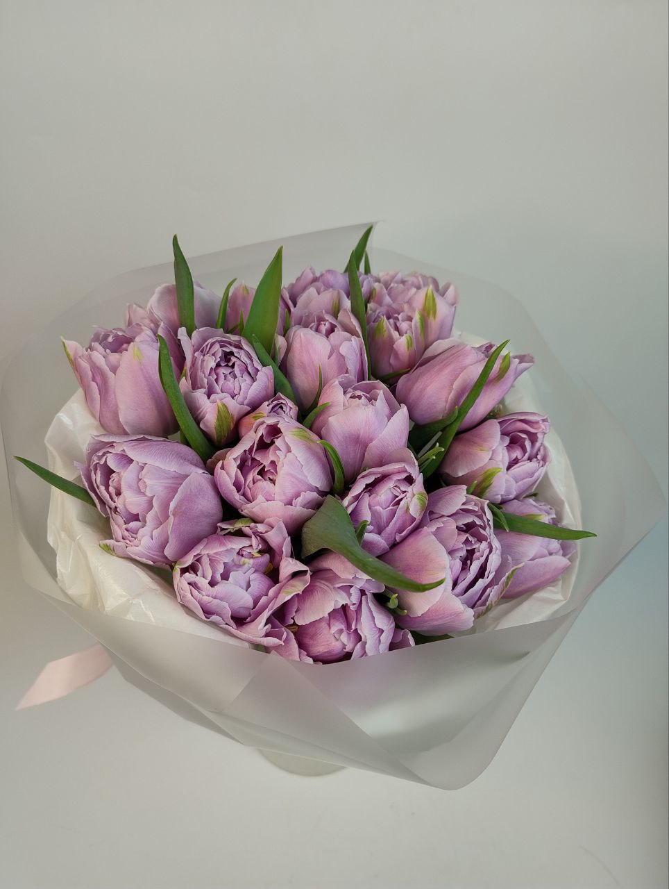 Піоноподібний фіолетовий тюльпан 17 шт image