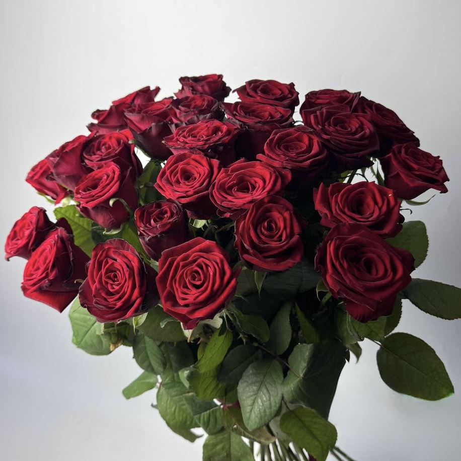 Букет троянд Гран Прі 25 шт (70см): Троянди (Червоний) - 25.