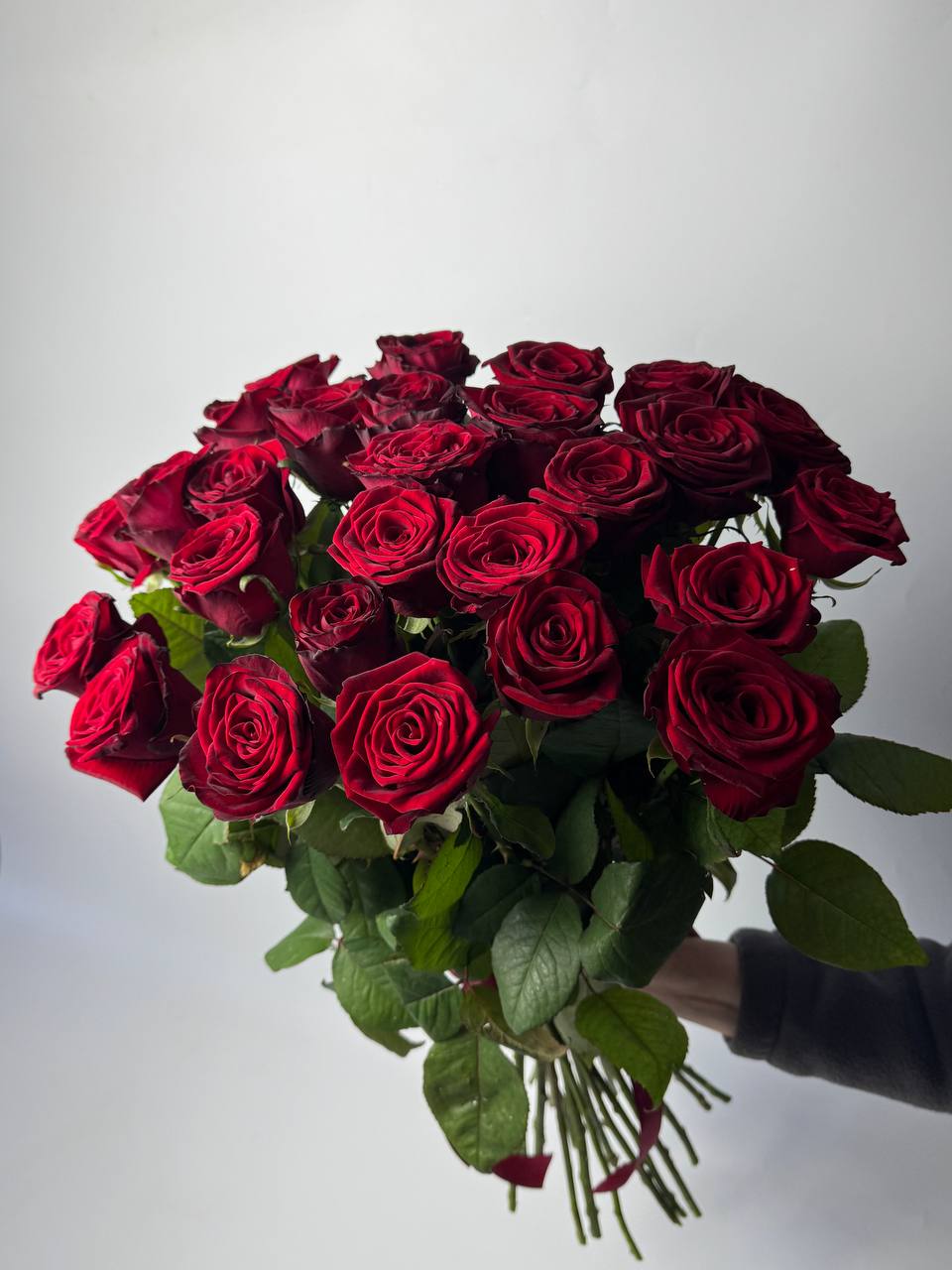 Букет троянд Гран Прі 25 шт (80см): Троянди (Червоний) - 25.