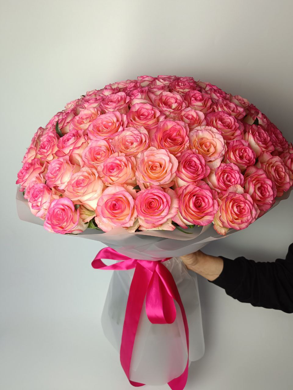 Букет троянд Джумілія 101 шт (70см): Троянди (Рожевий) - 101.