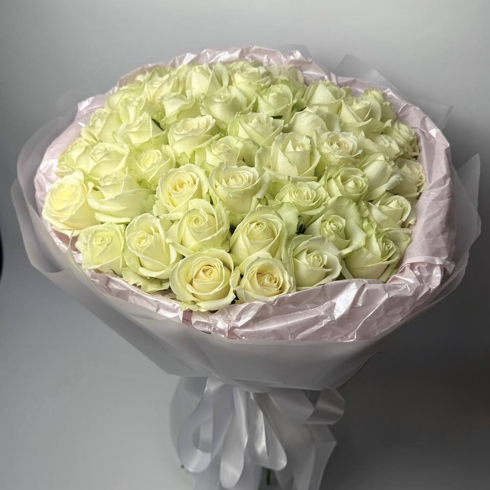 Букет троянд Аваланч 51 шт 70см image